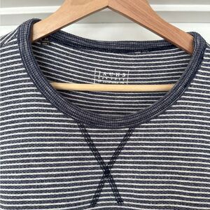 Jachs New York Navy and White Striped Sweatshirt